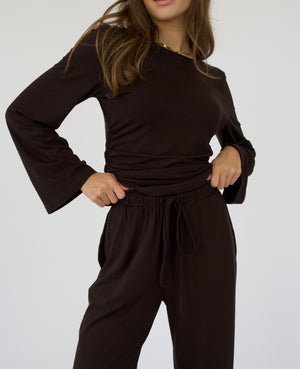 Bluzka VELVA Brown