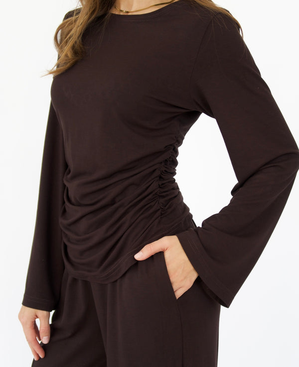 Bluzka VELVA Brown