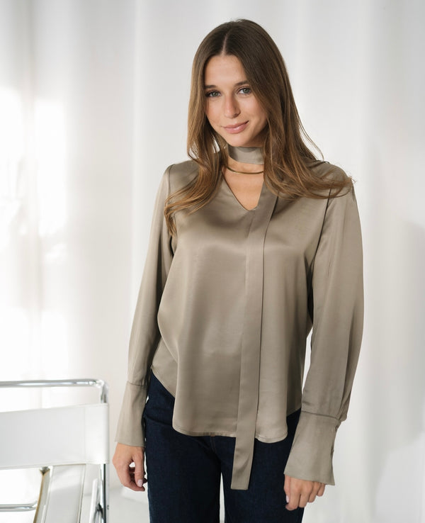 SALMA Olive Shirt