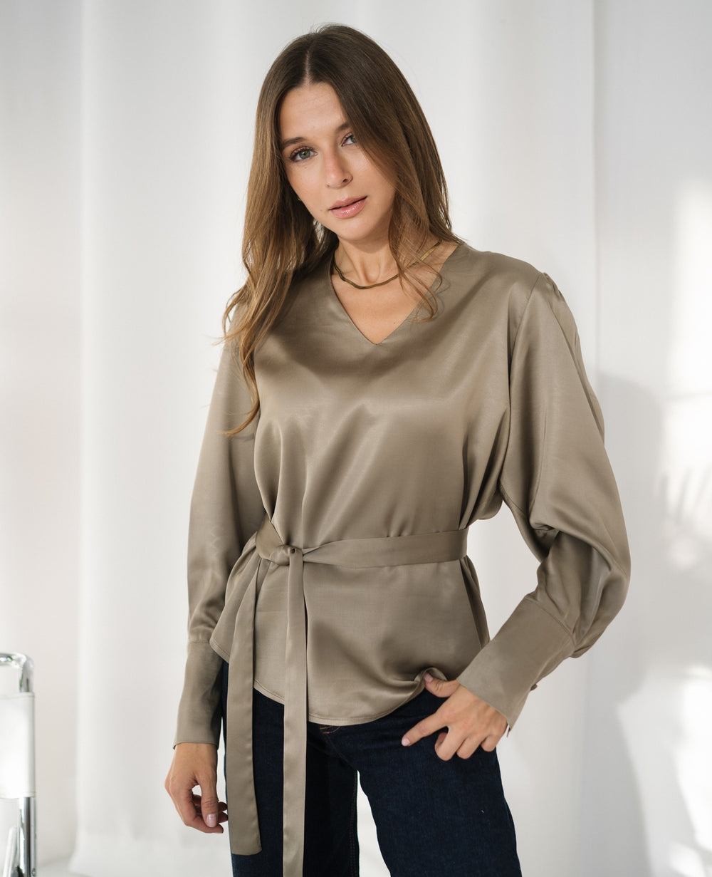 SALMA Olive Shirt