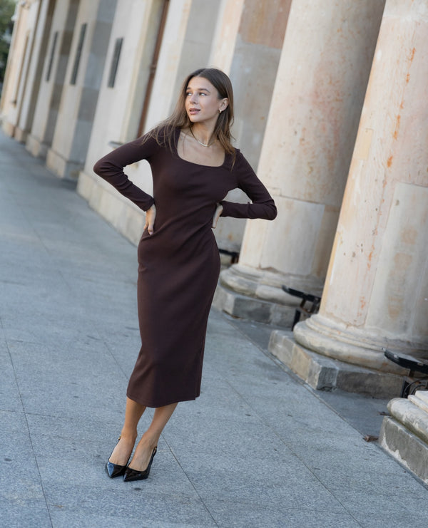 MOLLY Brown Dress